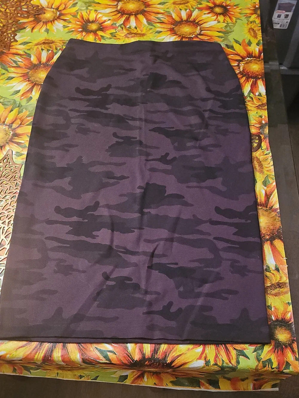 Sanctuary Purple Camouflage Pencil Skirt